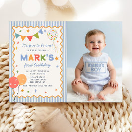 Invitación Es divertido ser una foto de cumpleaños colorida