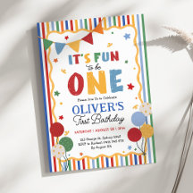Es divertido ser uno: Cumpleaños de niño de colore