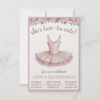 ¡Es Dos-Tu Cute! Balerina tema de cumpleaños 2