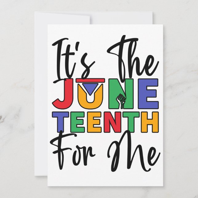 Invitación Es El 10 De Junio Para Mí Melanin Black Sista Bruh (Anverso)