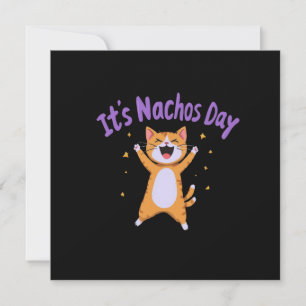 Invitación Es el humor de gato lindo del día de Nacho para lo