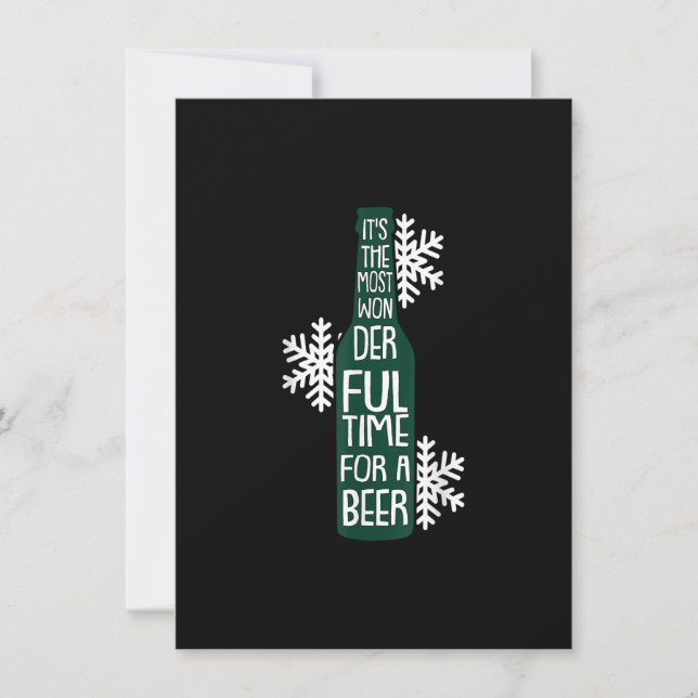 Invitación Es El Momento Más Maravilloso Navidades Funny Pun  (Anverso)