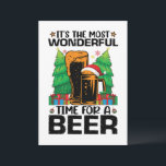 Invitación Es el momento más maravilloso para un Santa cervec<br><div class="desc">divertido,  navidad,  vacaciones,  papá noel,  invierno,  feliz navidad,  nieve,  película,  cumpleaños,  humor</div>