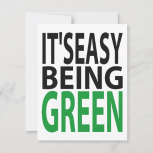 Invitación es fácil ser verde