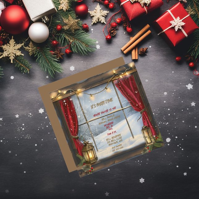 Invitación Es Fiesta Navidades de tiempo Fiesta (Subido por el creador)