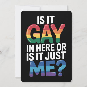 Invitación ¿Es Gay Aquí O Es Sólo Yo Cómico LGBTQ?