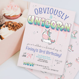 Invitación Es gracioso, obviamente, un cumpleaños Chica del a