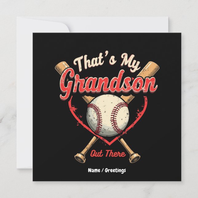 Invitación Es Gracioso Que Mi Abuela Esté Ahí Fuera. (Anverso)