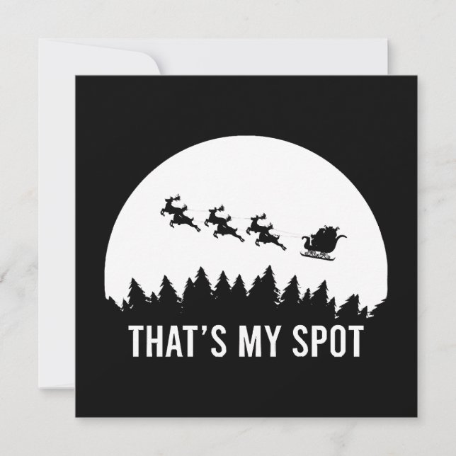 Invitación Es gracioso que sea mi sesión de Navidad en Sleigh (Anverso)