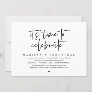Invitación Es hora de celebrar, Boda Fiesta de Evasión I