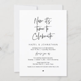 Invitación Es hora de celebrar, Boda secreta, Negro