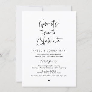 Invitación Es hora de celebrar, Negro, Huida de Boda