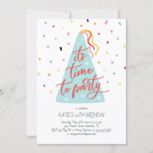 Invitación Es hora de cumplir el fiesta