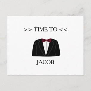 Invitación Es hora de demandar a Groomsman