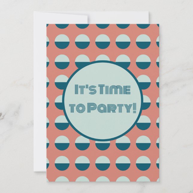 Invitación ¡Es hora de Fiesta! (Anverso)