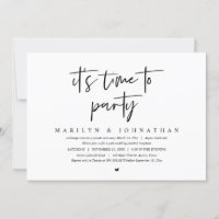 Es hora de fiesta, Celebración de Elopement de Bod