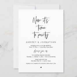 Invitación Es hora de fiesta, Negra, Huida de Boda