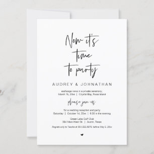 Invitación Es hora de fiesta, Negro, Huida de Boda