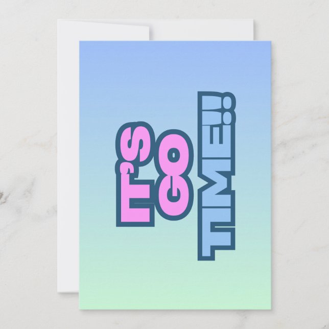 Invitación Es hora de irse (Anverso)