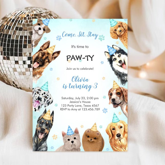 Invitación Es Hora de Paw-ti Fieras de Fiesta Cumpleaños Infa (Subido por el creador)