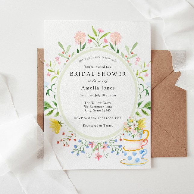 Invitación Es hora de que el té entre las novias se convierta (Subido por el creador)