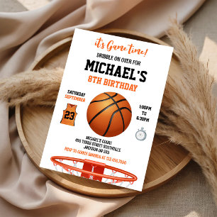 Invitación Es Hora del Juego Cumpleaños Niño Deporte Balonces