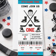 Es hora del partido de hockey Cumpleaños número 1