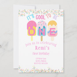 Invitación Es la fiesta de cumpleaños de Guay to Be One, Pops