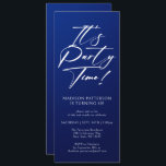 Invitación Es la hora del Fiesta 40 cumpleaños Fiesta simple<br><div class="desc">Es el Fiesta Time 40th 40th Birthday Party Simple Elegant Invitation Invite presenta un diseño minimalista con el texto "¡Es el momento del Fiesta!" en la moderna tipografía de escritura de caligrafía blanca y personalizado debajo con el texto de tu personalizado. El estilo y el color del tipo de letra...</div>