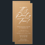 Invitación Es la hora del Fiesta 40 cumpleaños Fiesta simple<br><div class="desc">Es el Fiesta Time 40th 40th Birthday Party Simple Elegant Invitation Invite presenta un diseño minimalista con el texto "¡Es el momento del Fiesta!" en la moderna tipografía de escritura de caligrafía blanca y personalizado debajo con el texto de tu personalizado. El estilo y el color del tipo de letra...</div>