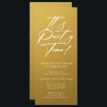 Invitación Es la hora del Fiesta 40 cumpleaños Fiesta simple<br><div class="desc">Es el Fiesta Time 40th 40th Birthday Party Simple Elegant Invitation Invite presenta un diseño minimalista con el texto "¡Es el momento del Fiesta!" en la moderna tipografía de escritura de caligrafía blanca y personalizado debajo con el texto de tu personalizado. El estilo y el color del tipo de letra...</div>