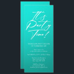 Invitación Es la hora del Fiesta 40 cumpleaños Fiesta simple<br><div class="desc">Es el Fiesta Time 40th 40th Birthday Party Simple Elegant Invitation Invite presenta un diseño minimalista con el texto "¡Es el momento del Fiesta!" en la moderna tipografía de escritura de caligrafía blanca y personalizado debajo con el texto de tu personalizado. El estilo y el color del tipo de letra...</div>