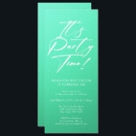 Invitación Es la hora del Fiesta 40 cumpleaños Fiesta simple<br><div class="desc">Es el Fiesta Time 40th 40th Birthday Party Simple Elegant Invitation Invite presenta un diseño minimalista con el texto "¡Es el momento del Fiesta!" en la moderna tipografía de escritura de caligrafía blanca y personalizado debajo con el texto de tu personalizado. El estilo y el color del tipo de letra...</div>