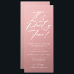 Invitación Es la hora del Fiesta 40 cumpleaños Fiesta simple<br><div class="desc">Es el Fiesta Time 40th 40th Birthday Party Simple Elegant Invitation Invite presenta un diseño minimalista con el texto "¡Es el momento del Fiesta!" en la moderna tipografía de escritura de caligrafía blanca y personalizado debajo con el texto de tu personalizado. El estilo y el color del tipo de letra...</div>