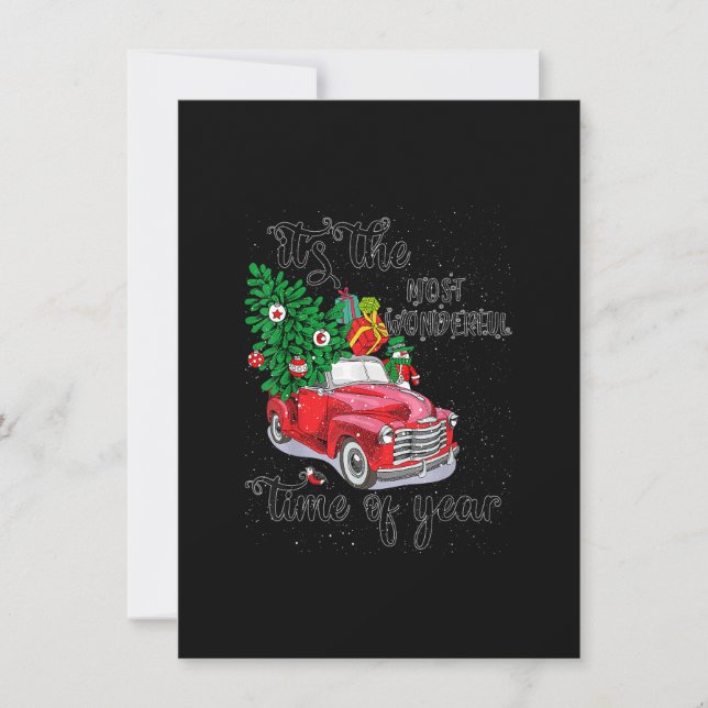 Invitación Es La Hora Más Maravillosa Del Año Navidades (Anverso)