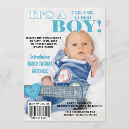 Invitación Es la portada de la revista Baby Boy