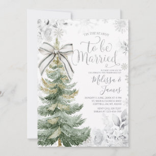 Invitación Es la temporada para casarse Boda de invierno de p