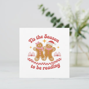 Invitación Es La Temporada Para Leer La Escuela De Navidad 