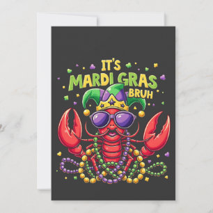 Invitación Es Mardi Gras Hermano Camarón Divertido Nueva Orle