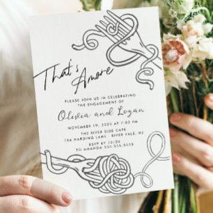 Invitación Es más divertido participar en la pasta