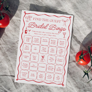 Invitación Es más encontrar el juego de bingo de novias invit
