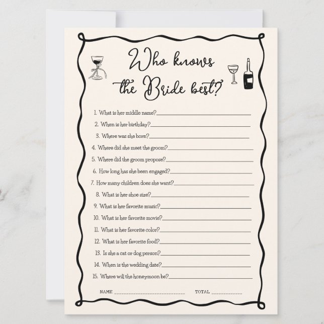 Invitación Es más quién sabe cuál es la mejor carta de juegos (Anverso)