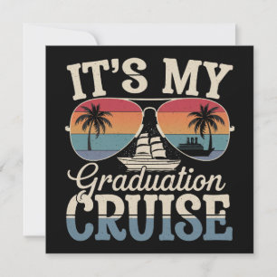Invitación Es mi crucero de graduación barco de viaje de grad
