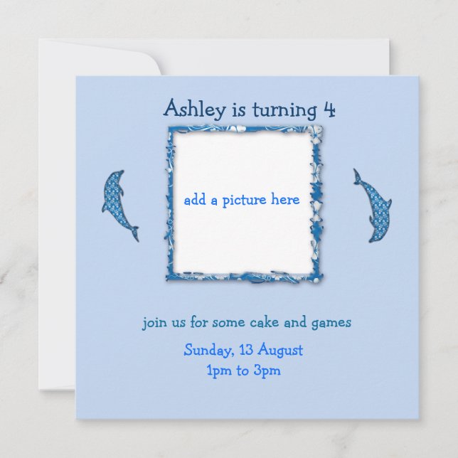 Invitación es mi cumpleaños (Anverso)