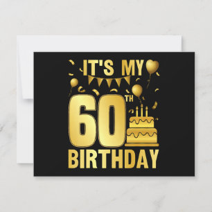 Invitación Es mi fiesta número 60