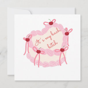 Invitación Es mi soltera   Fiesta de Novias del Pastel de Coq