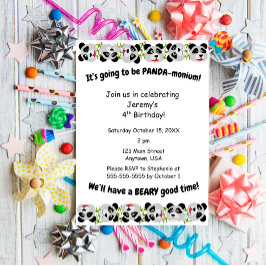 Invitación Es panda-monium