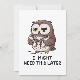 Invitación Es posible que necesite café más tarde - Humor div