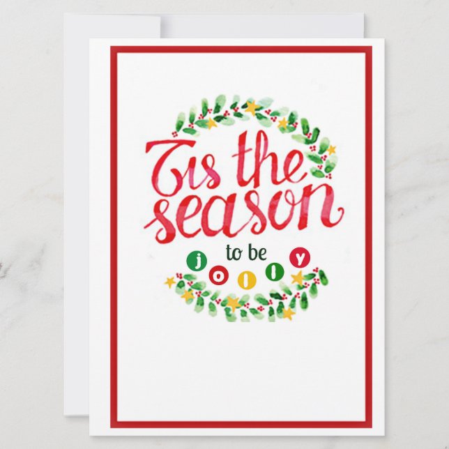 Invitación Es temporada para ser Fiesta de Navidades de peluc (Anverso)