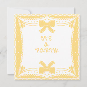 Invitación Es un amarillo Fiesta